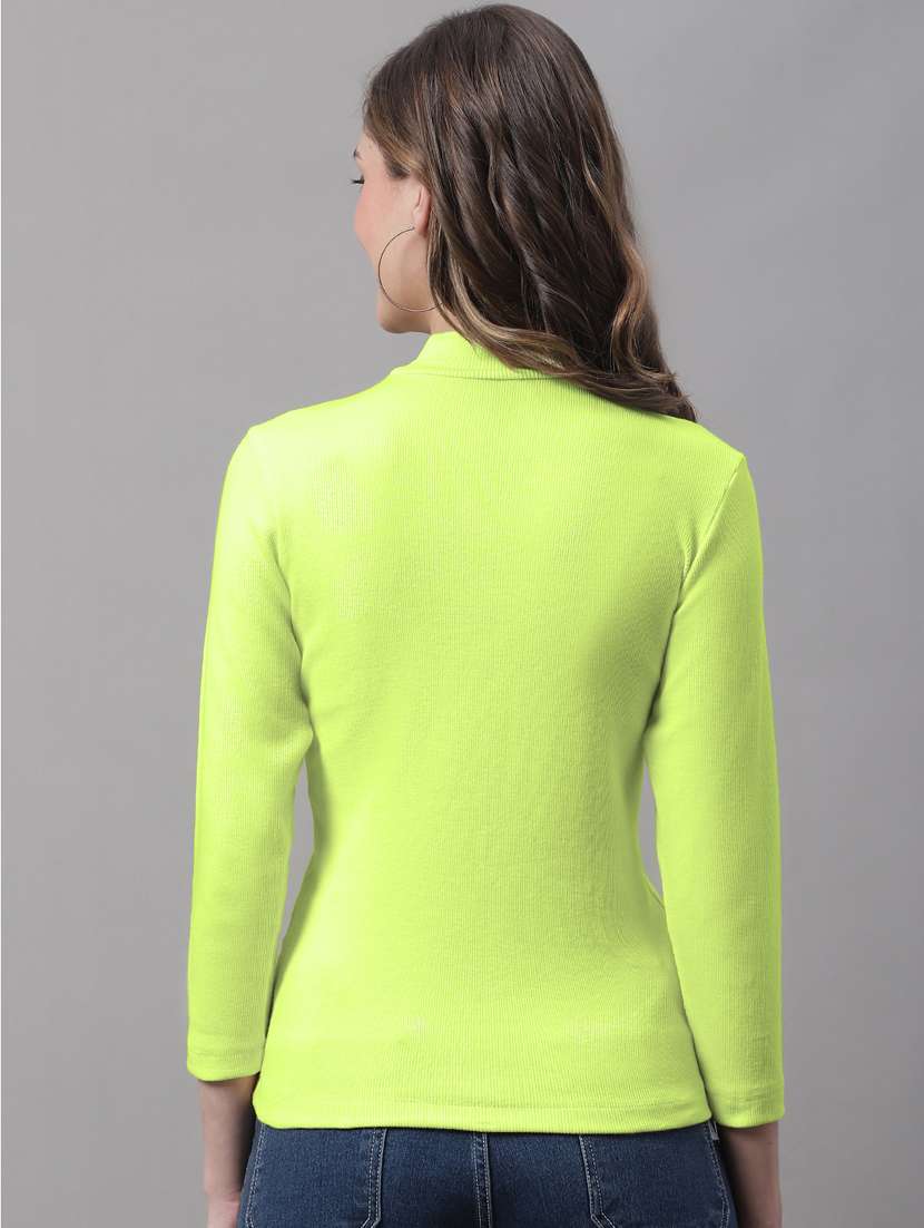 women's straight high neck top - 19986133 - Standard Image - 2