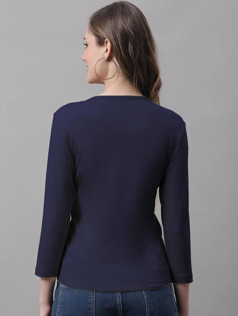 women's straight notch neck top - 19986148 - Standard Image - 2