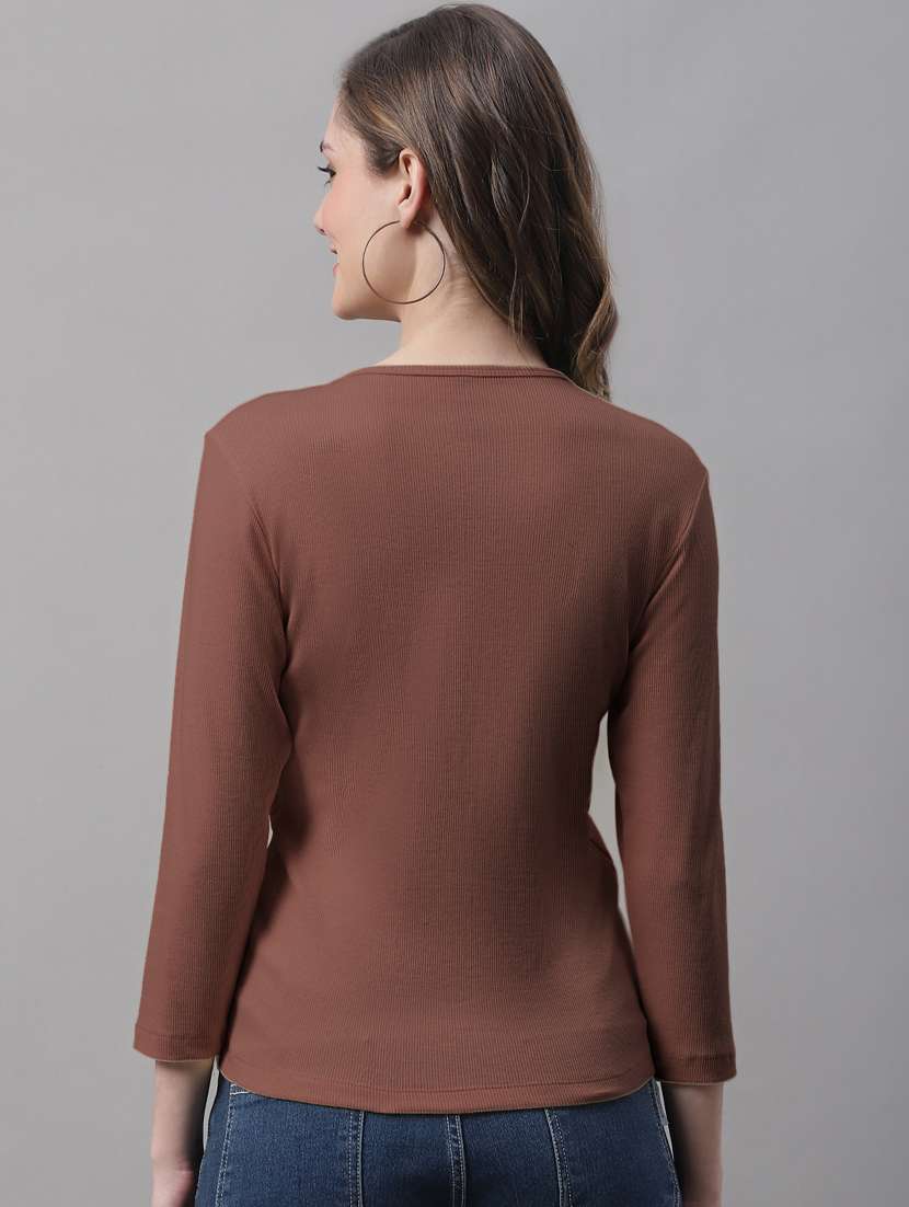 women's a line notch neck top - 19986149 - Standard Image - 2