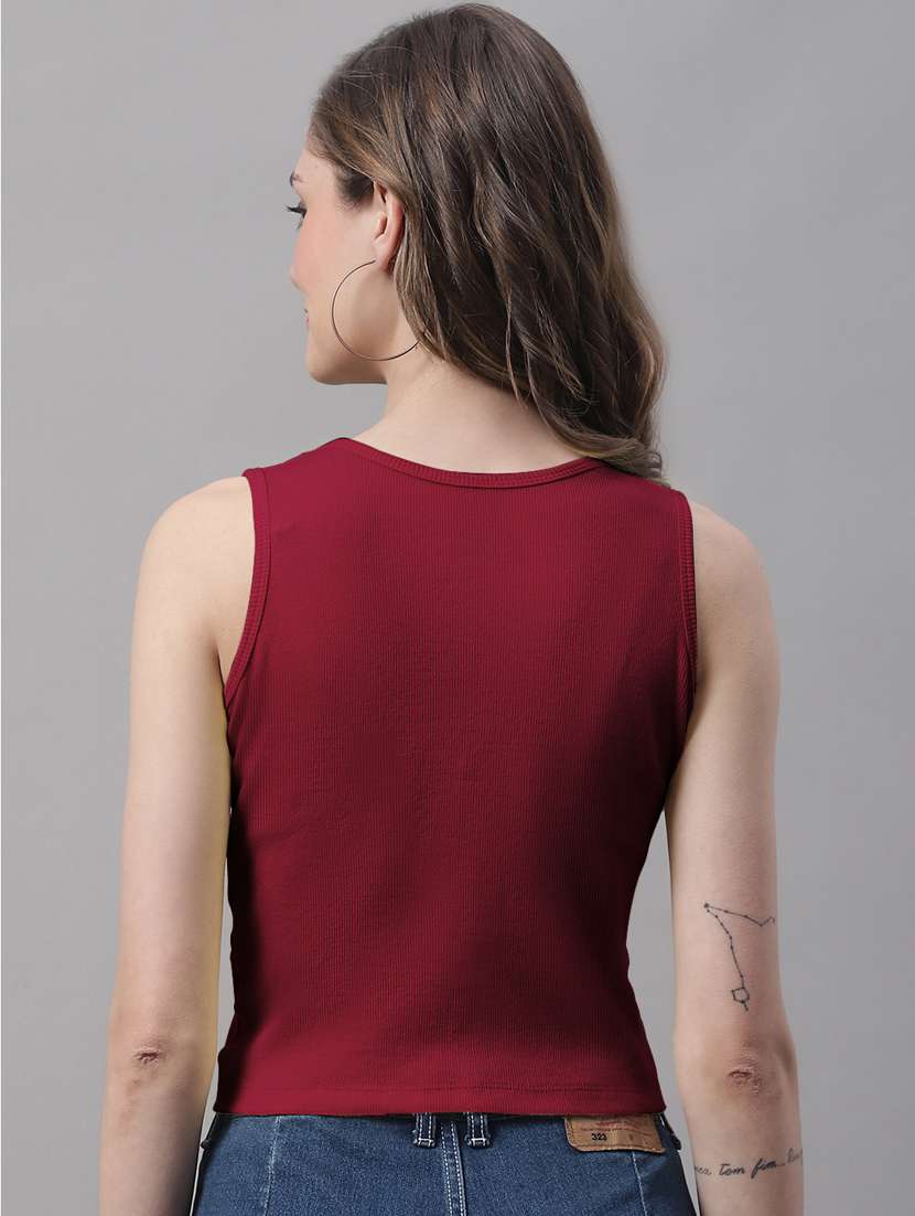 women's crop round neck top - 19986157 -  Standard Image - 2