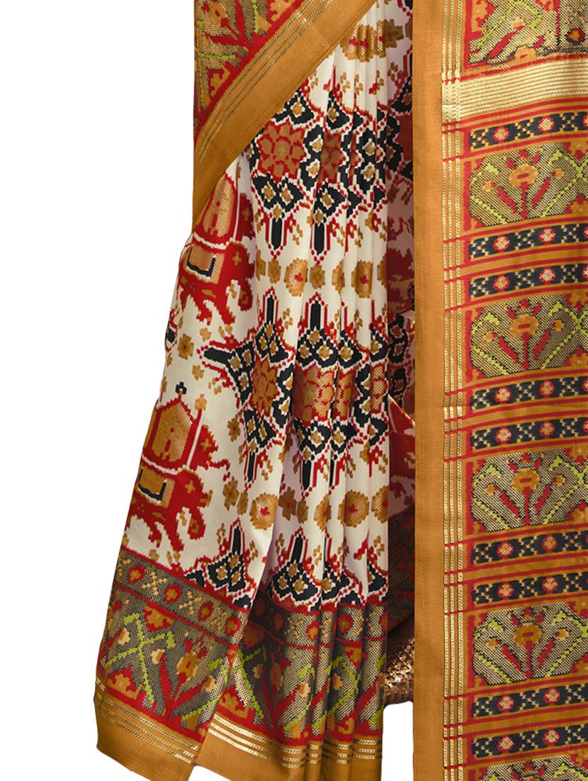 printed saree with blouse piece - 19986184 - Standard Image - 2