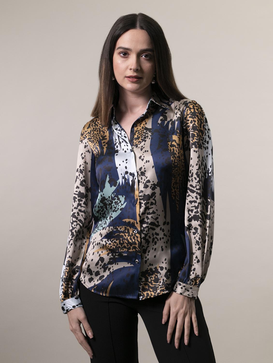 multi colored printed long sleeves regular shirt - 19986586 - Zoom Image - 0