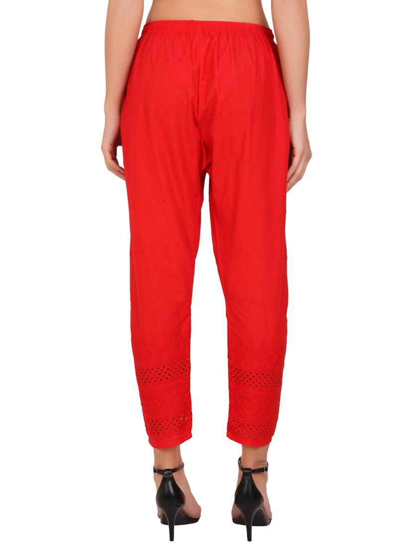 mid rise solid straight pant - 19986756 - Standard Image - 2