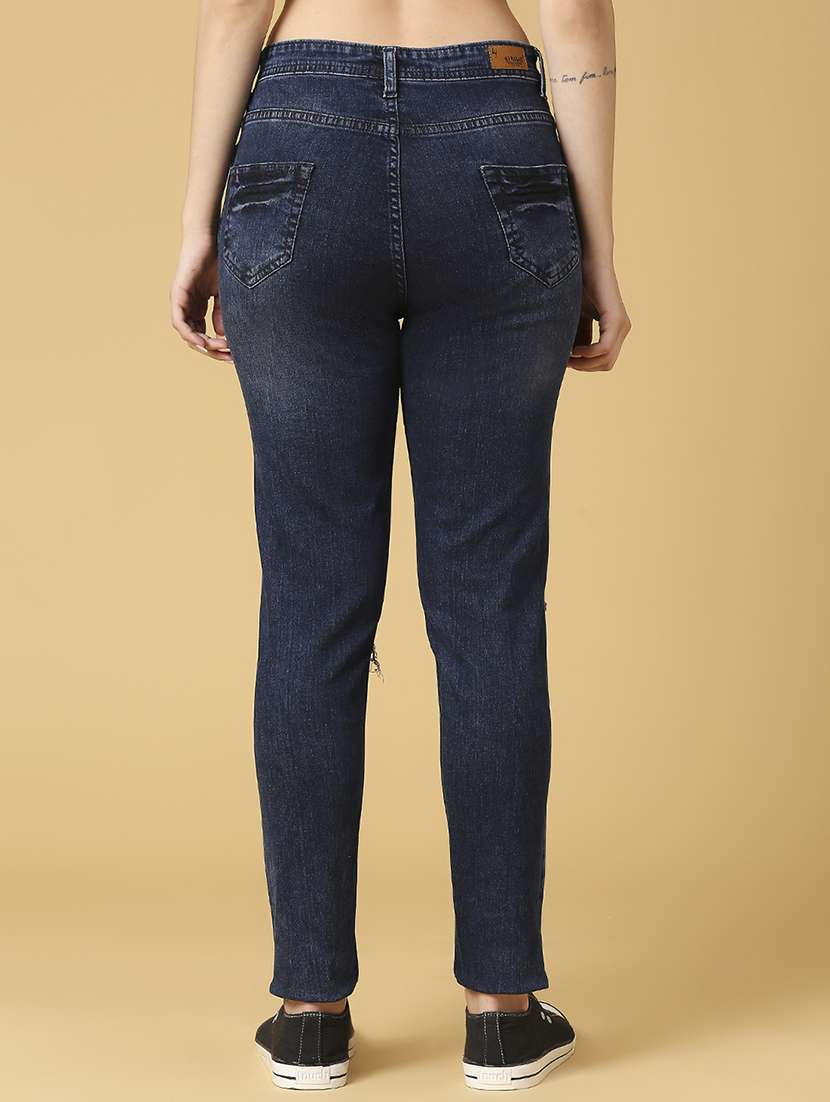 women's slash knee slim fit jeans - 19987168 -  Standard Image - 2