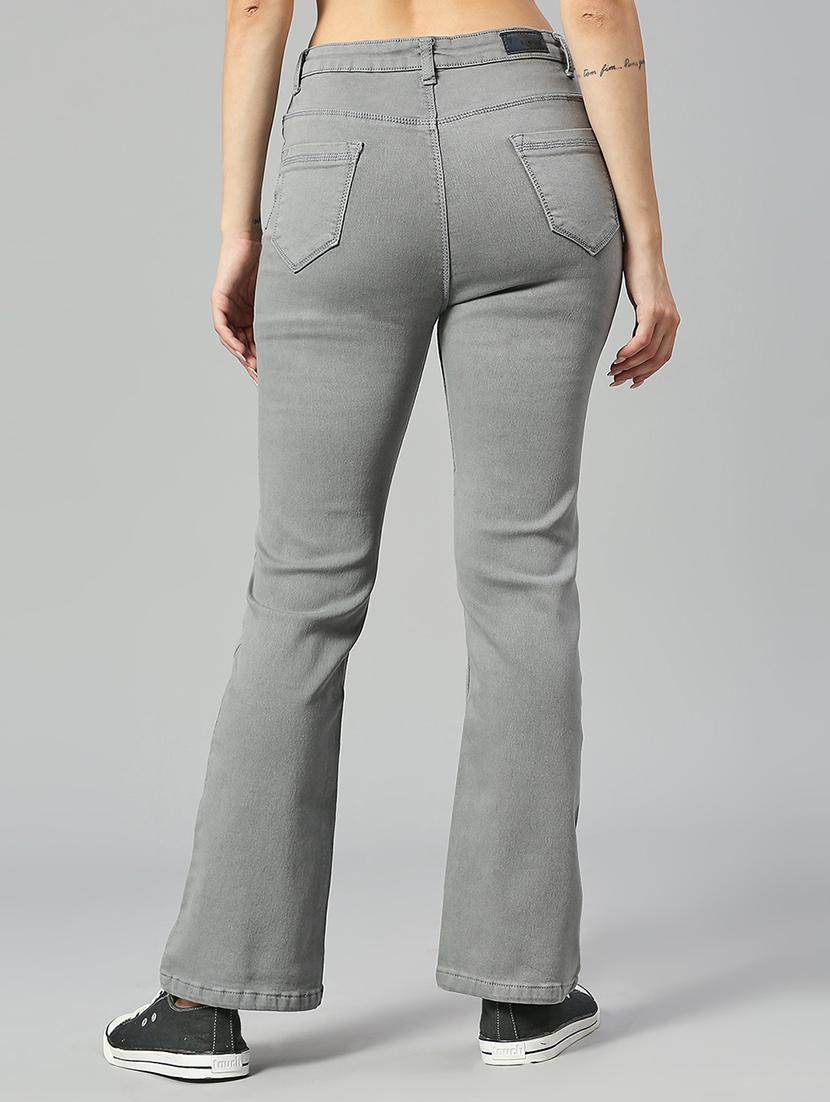 women's plain bootcut jeans - 19987180 - Standard Image - 2