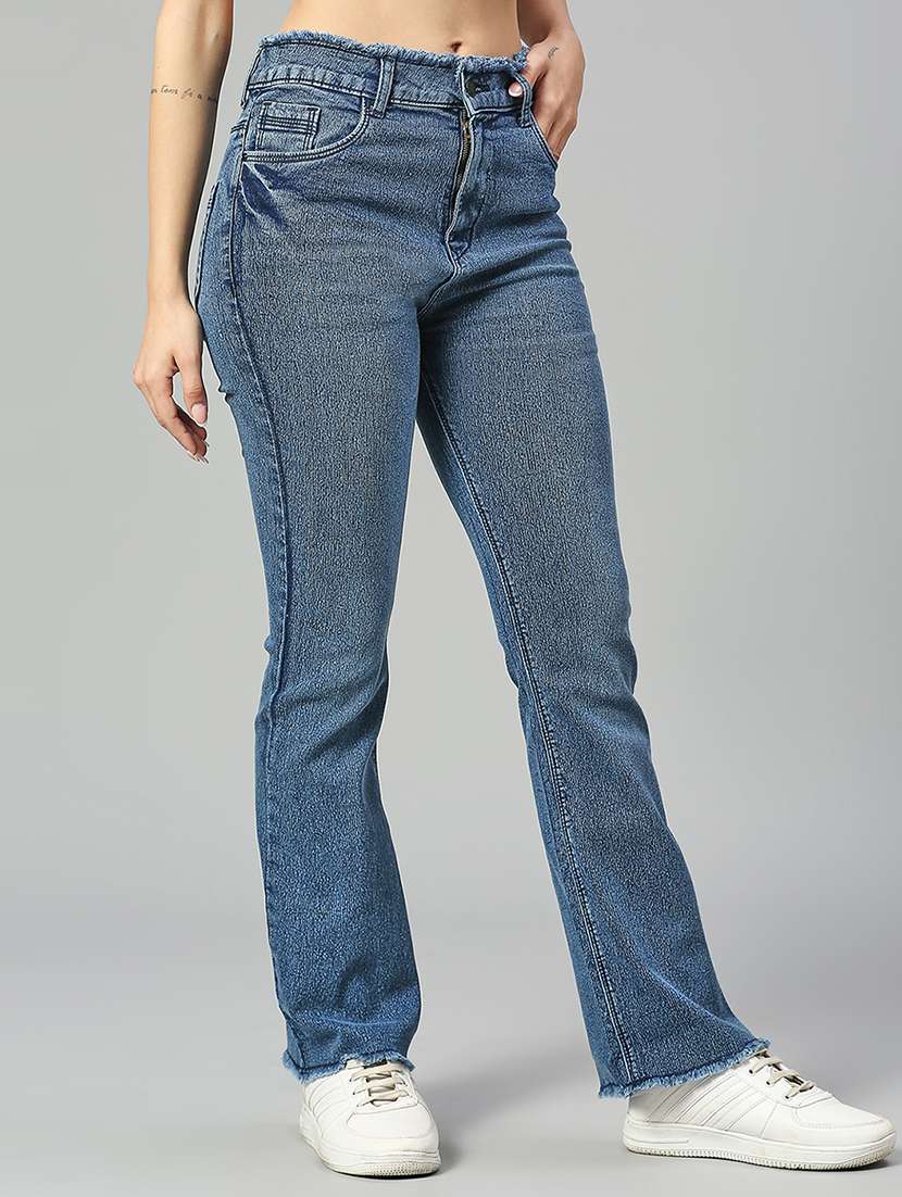 women's plain bootcut jeans