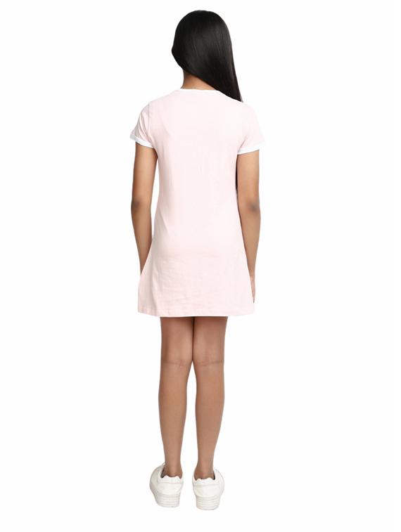 girls round neck short sleeves frock - 19988006 - Standard Image - 2