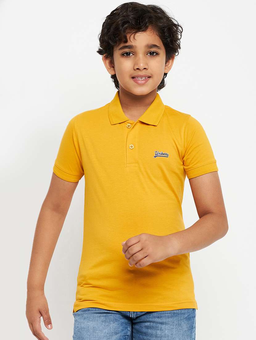boys polo neck cotton t-shirt