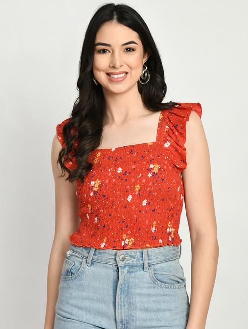 women's crop square neck top - 19988509 -  Standard Image - 0