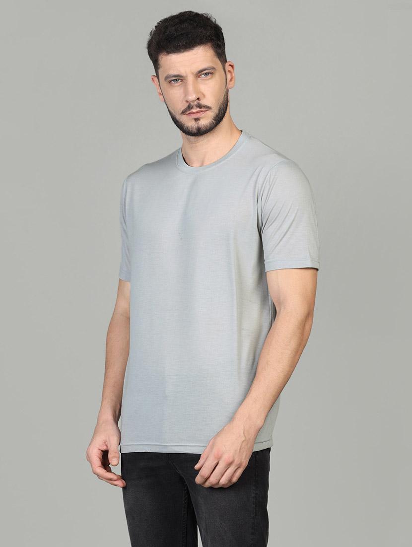 round neck solid regular t-shirt - 19989327 - Standard Image - 2