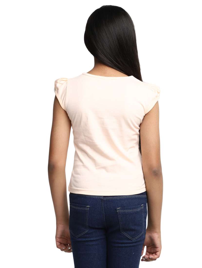 girls printed cotton regular tee - 19989776 -  Standard Image - 2