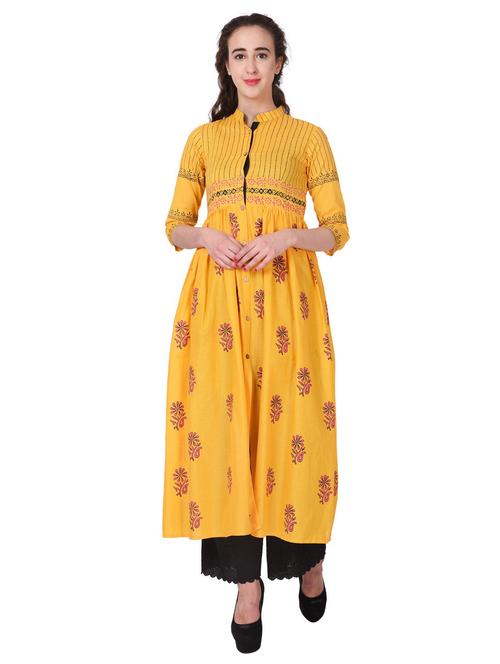 women's flared kurta - 19990199 -  Standard Image - 0