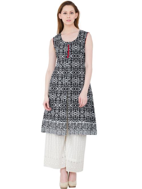women's front slit kurta - 19990202 - Standard Image - 0