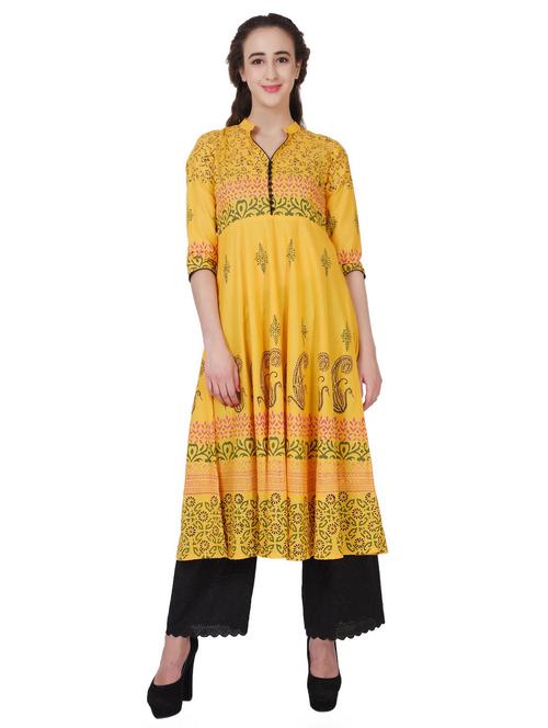 women's flared kurta - 19990206 -  Standard Image - 0
