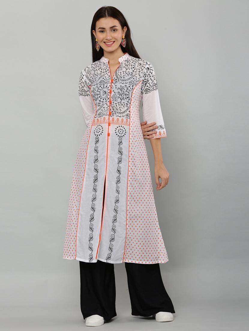 women's front slit kurta - 19990231 -  Zoom Image - 0