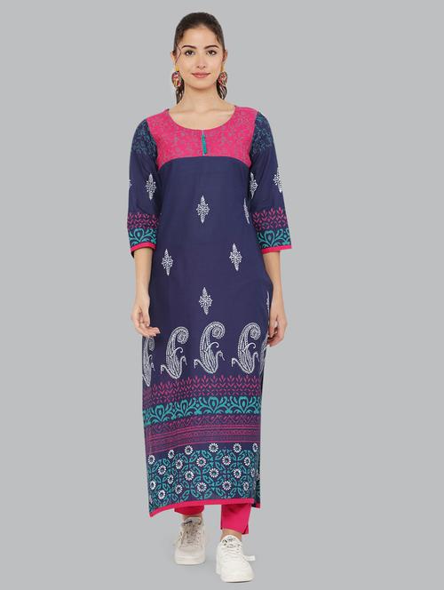 women's straight kurta - 19990239 -  Standard Image - 0