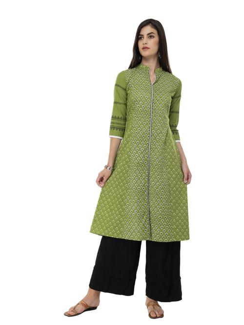 women's front slit kurta - 19990265 -  Standard Image - 0