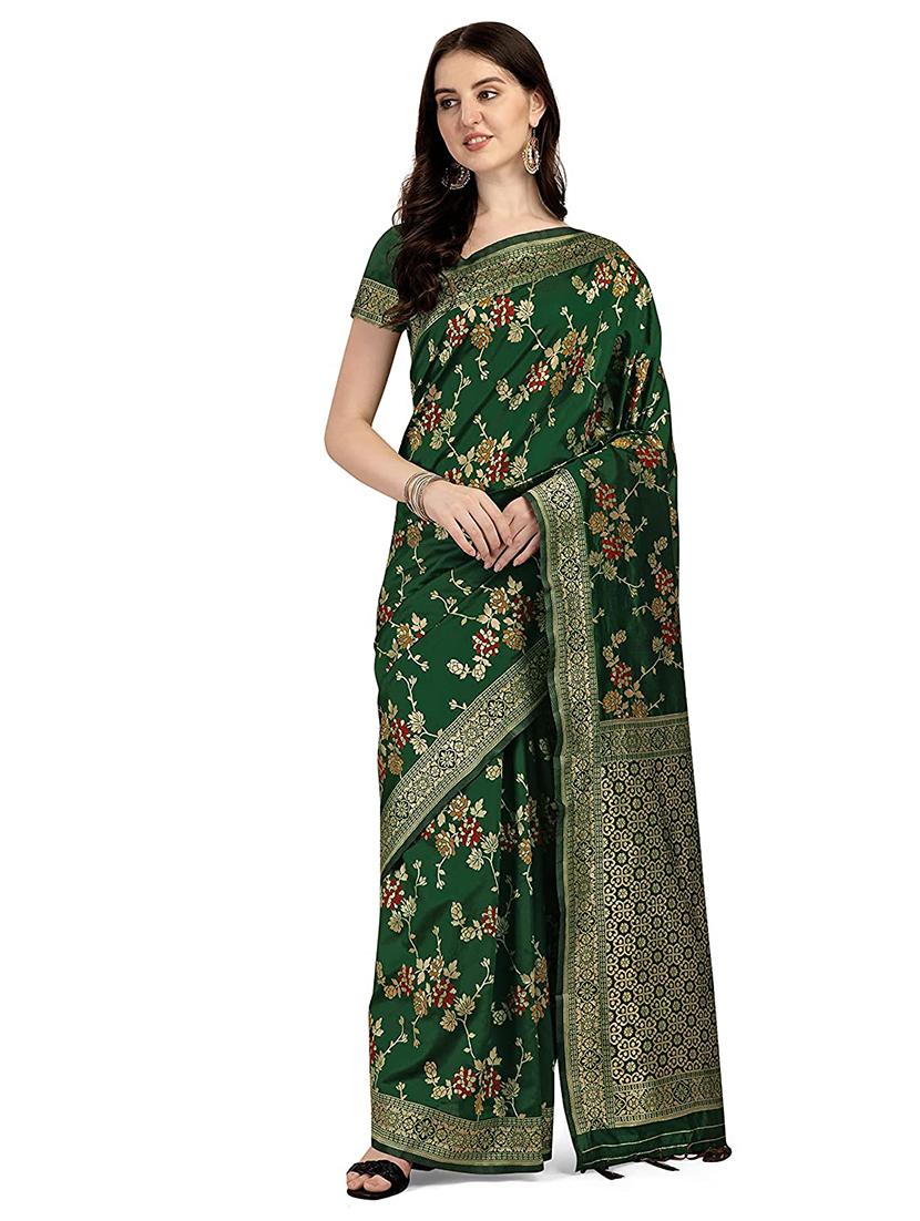women's banarasi saree with blouse - 19991981 -  Zoom Image - 0