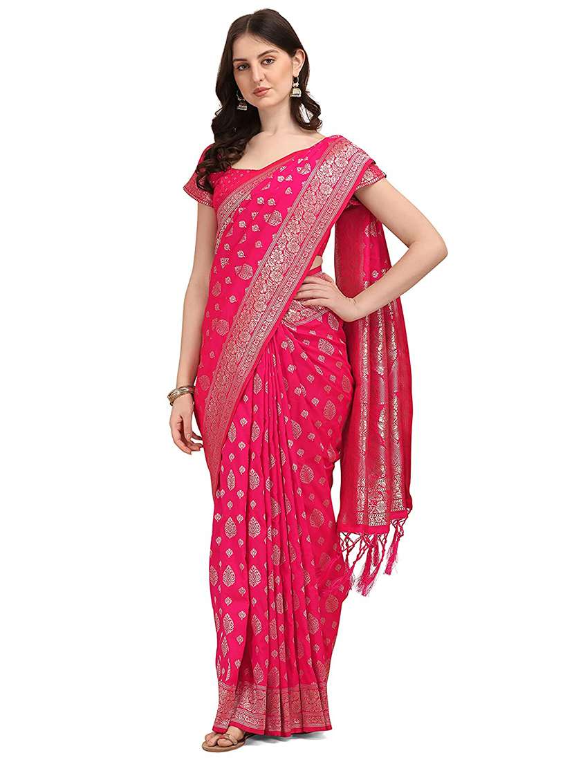 women's banarasi saree with blouse - 19992029 -  Zoom Image - 0