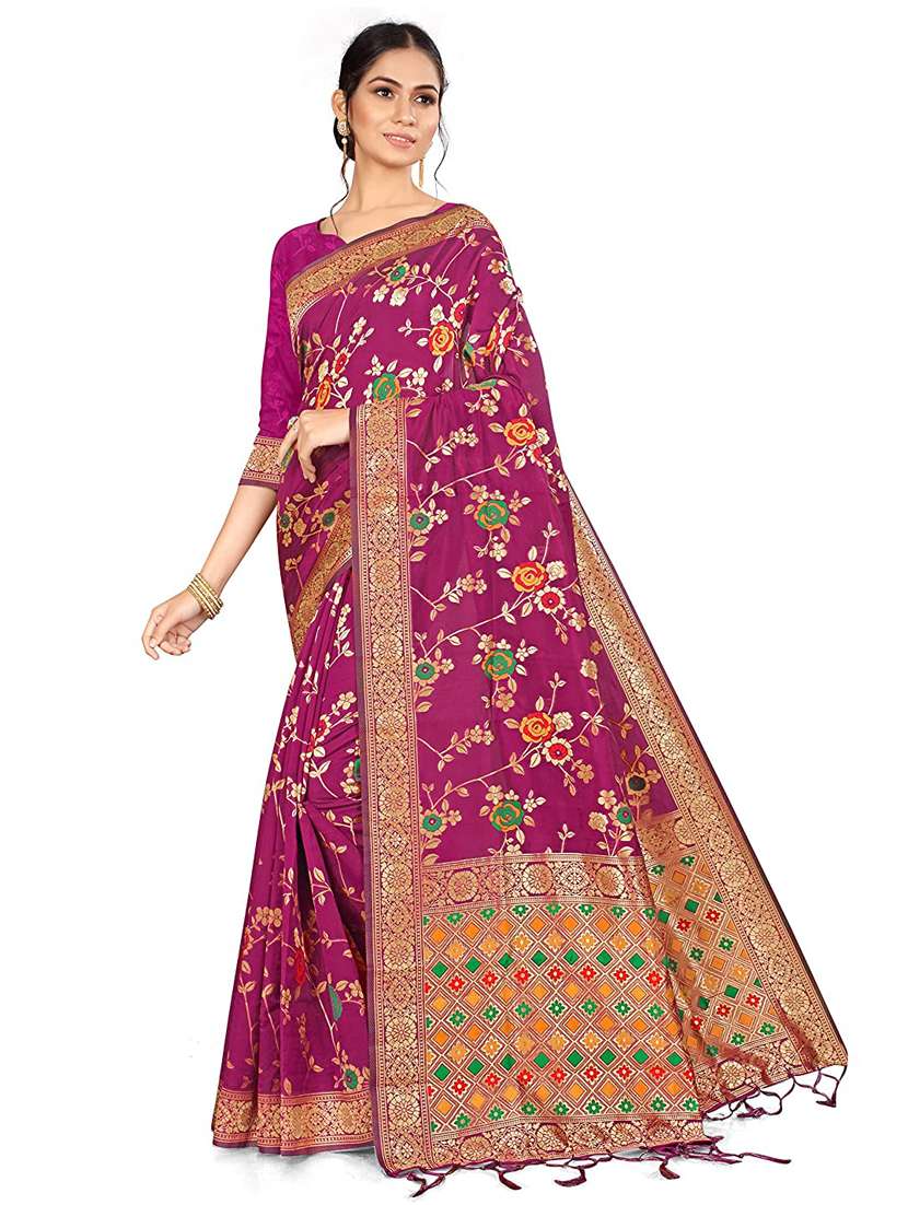women's banarasi saree with blouse - 19992034 - Zoom Image - 0