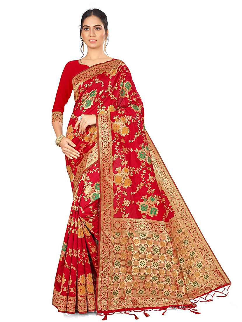 women's banarasi saree with blouse