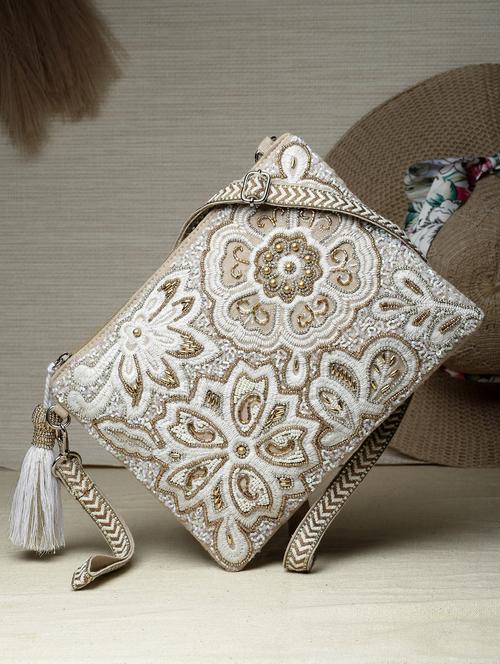 natural cotton sling bag - 19992318 - Standard Image - 0