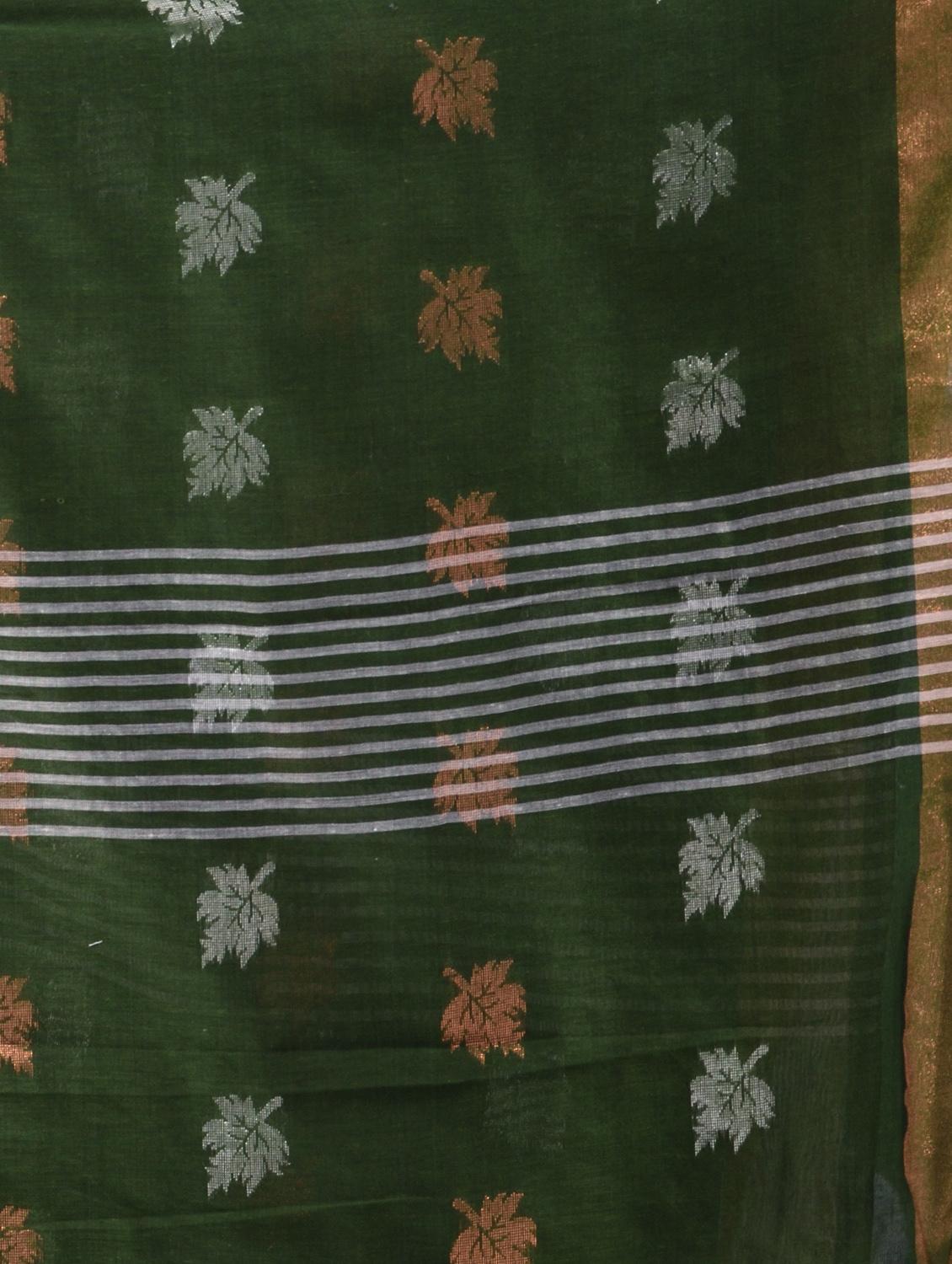 green cotton saree with blouse - 19993458 - Standard Image - 2