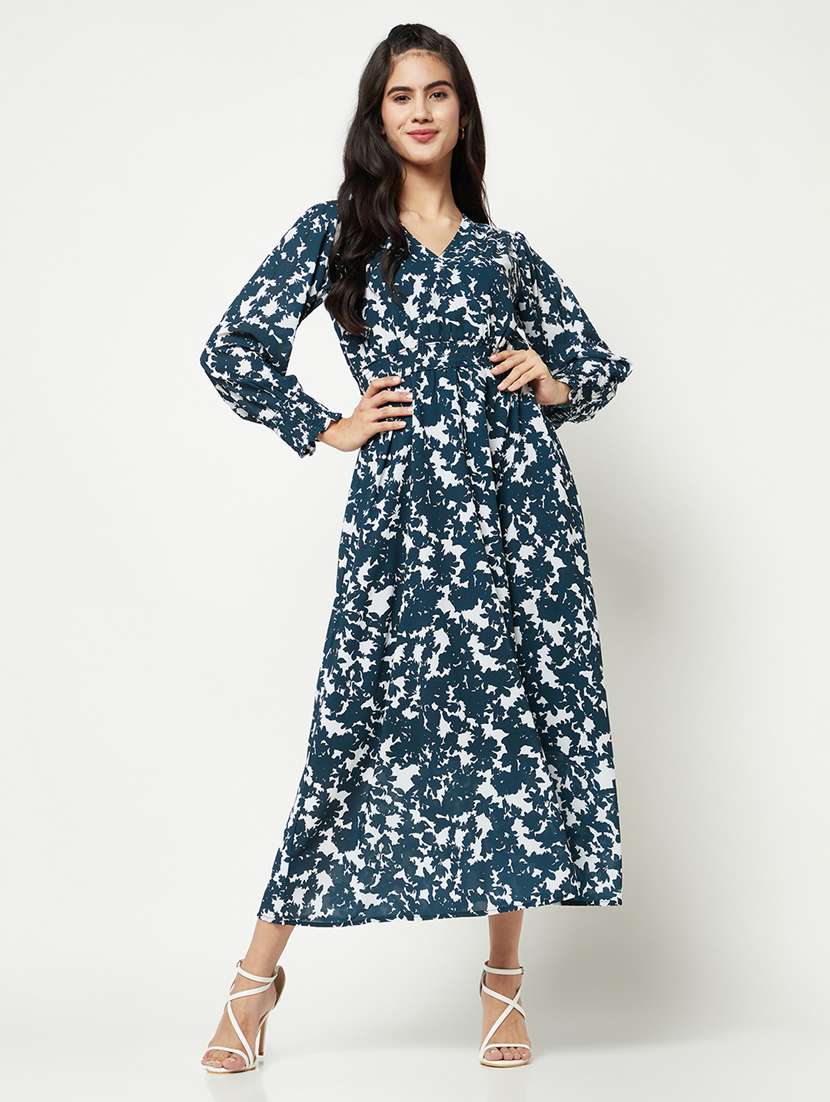 women's fit & flare floral dress