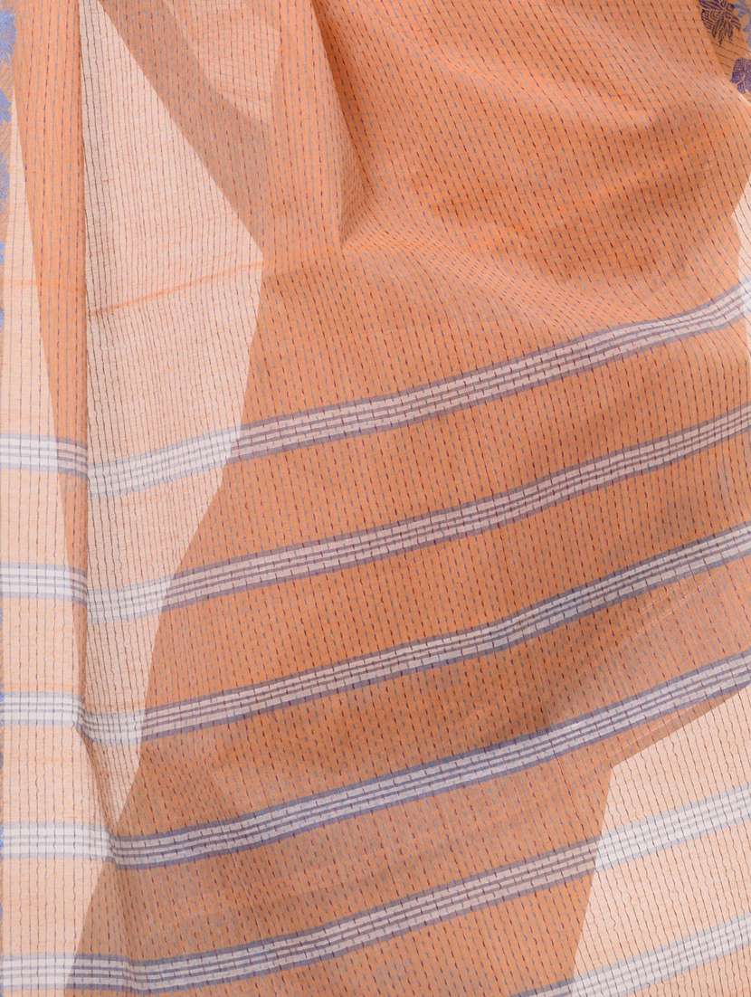 women's self design peach colored saree - 19994393 - Standard Image - 2