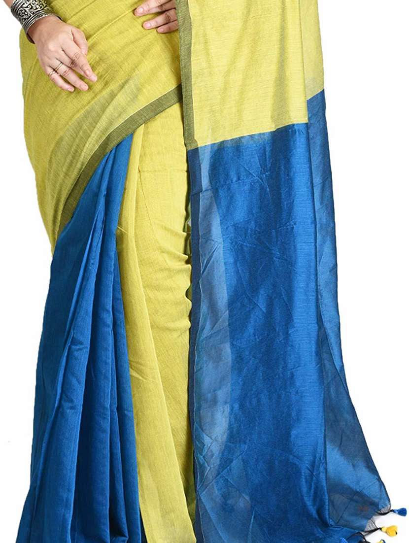 women's self design yellow colored saree with blouse - 19994419 -  Standard Image - 2