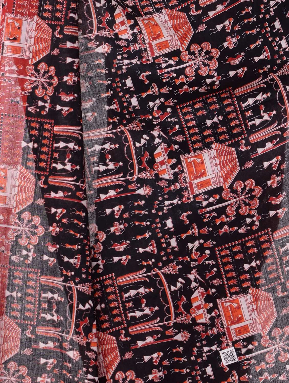 women's printed black colored saree - 19994433 -  Standard Image - 2