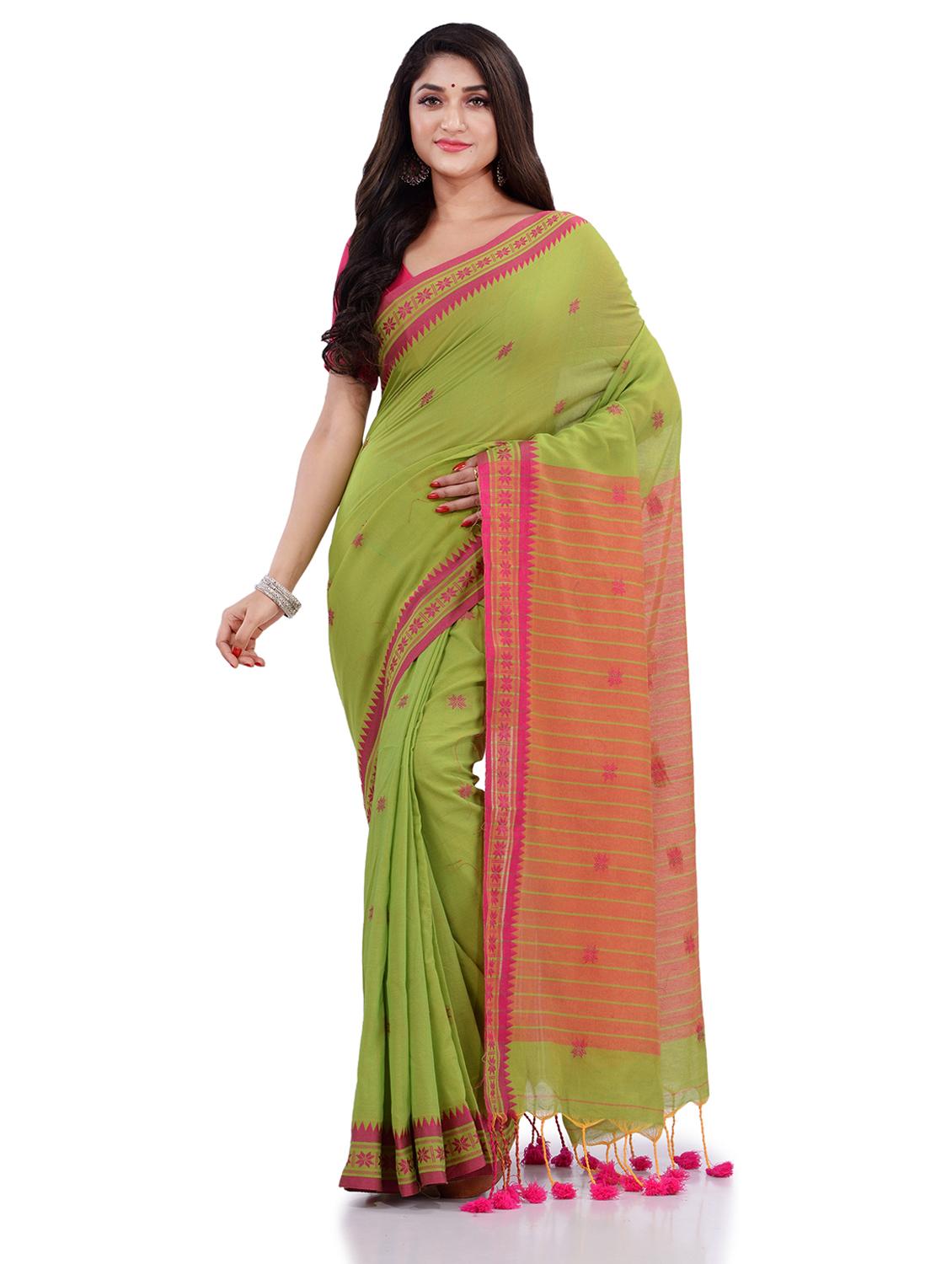 women's self design green colored saree with blouse - 19994488 - Zoom Image - 0
