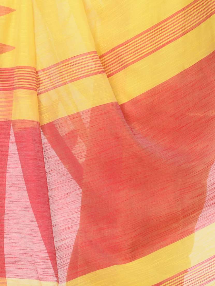women's self design yellow colored saree with blouse - 19994499 - Standard Image - 2