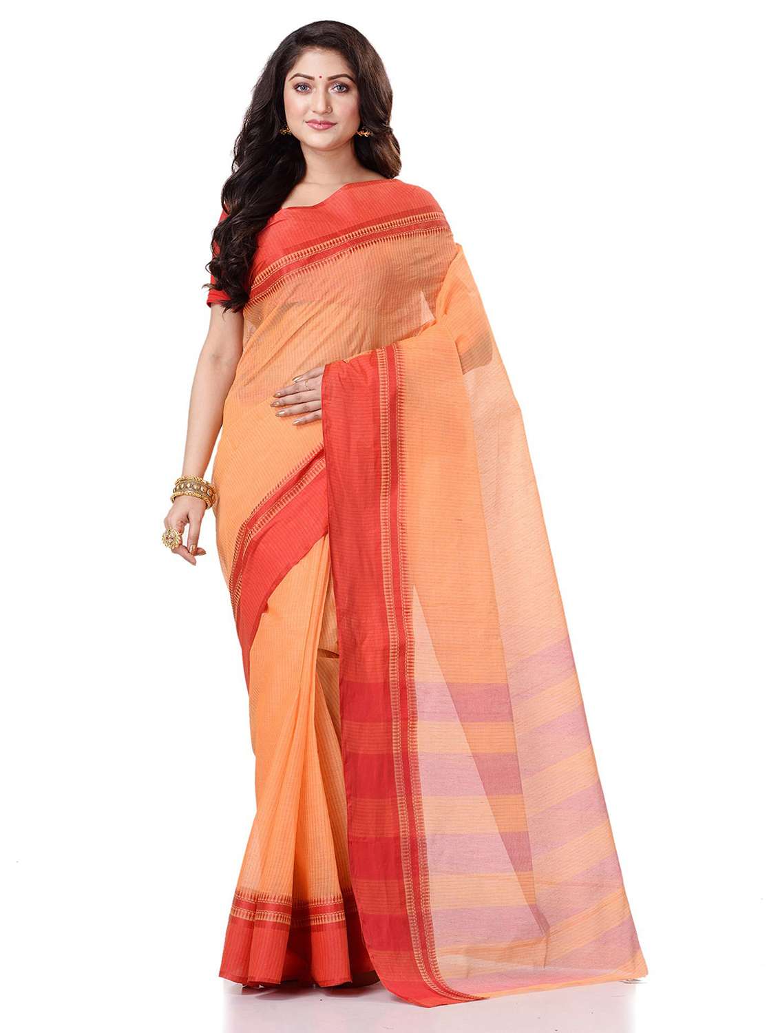 women's self design multi colored saree