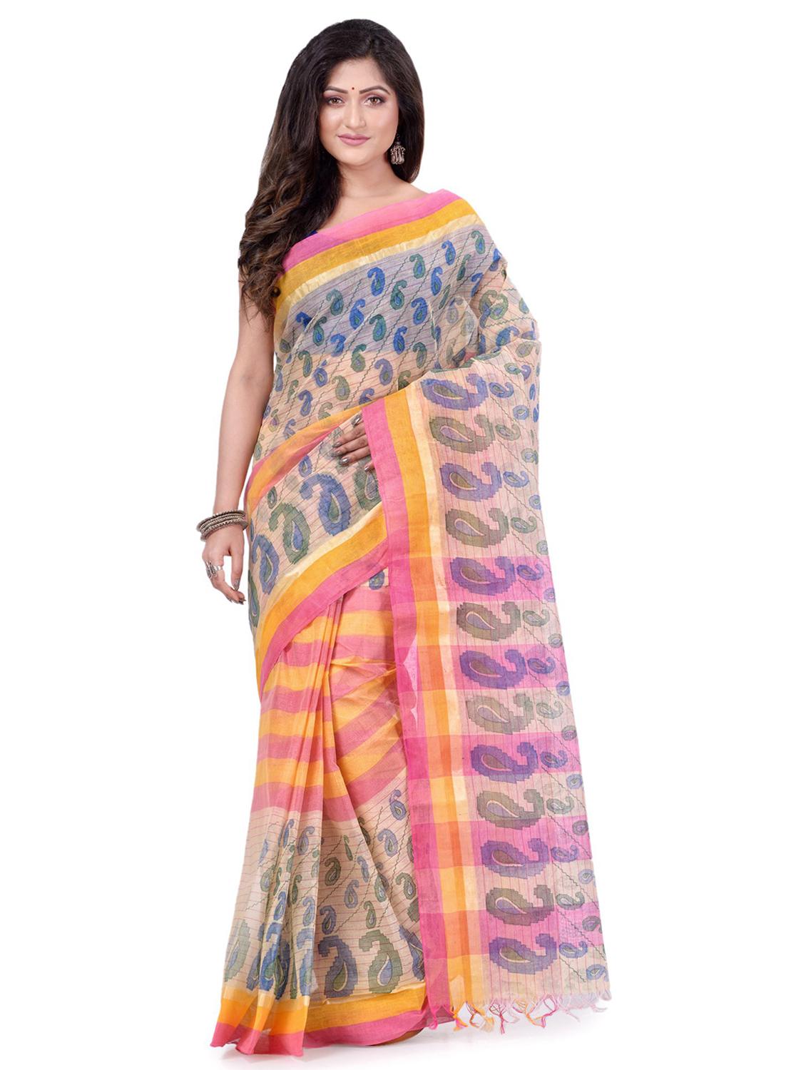 women's paisley multi colored saree - 19994511 - Zoom Image - 0