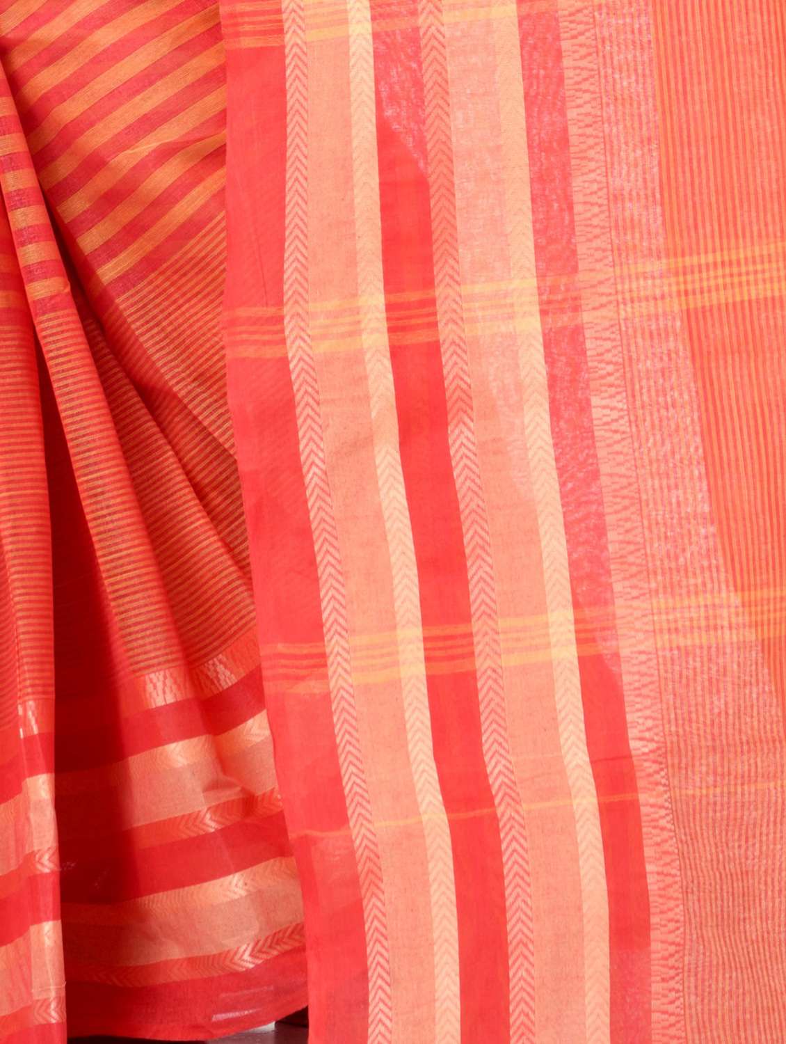 women's stripes red colored saree - 19994525 -  Standard Image - 2