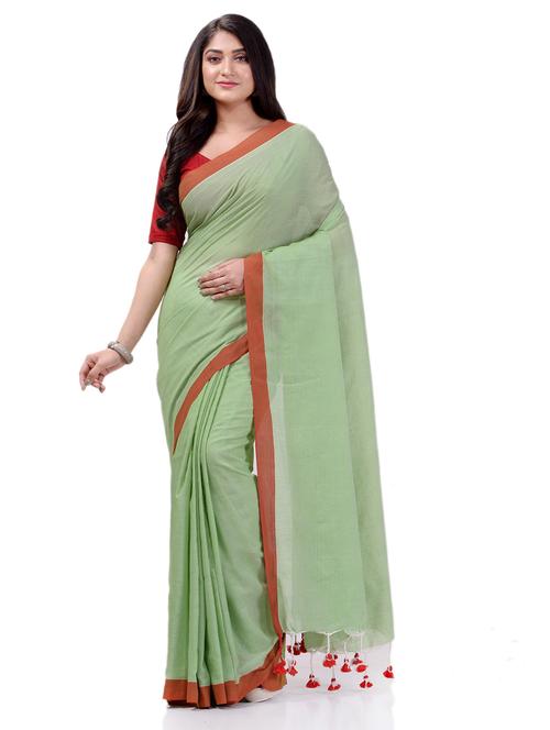 women's self design light green colored saree - 19994601 - Standard Image - 0