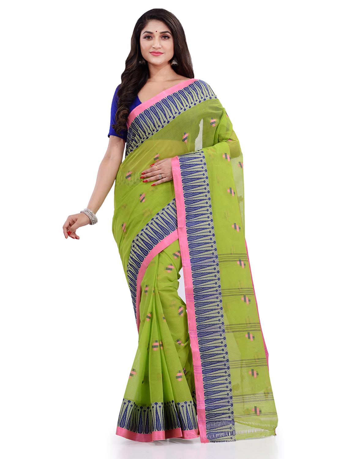 women's self design lime colored saree - 19994615 - Zoom Image - 0