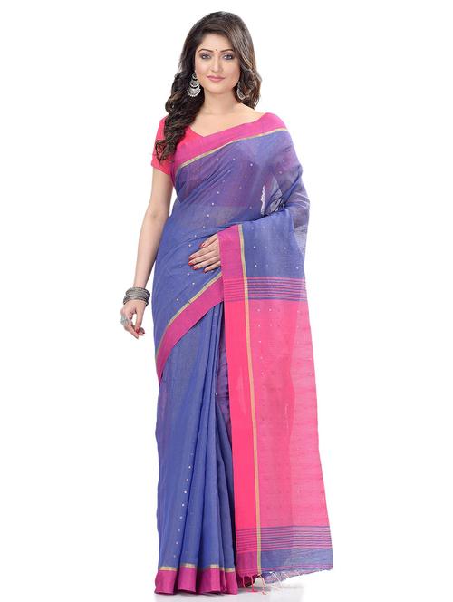 women's self design navy blue colored saree with blouse - 19994617 -  Standard Image - 0