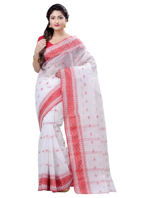 women's self design white colored saree with blouse - 19994670 - Standard Image - 0
