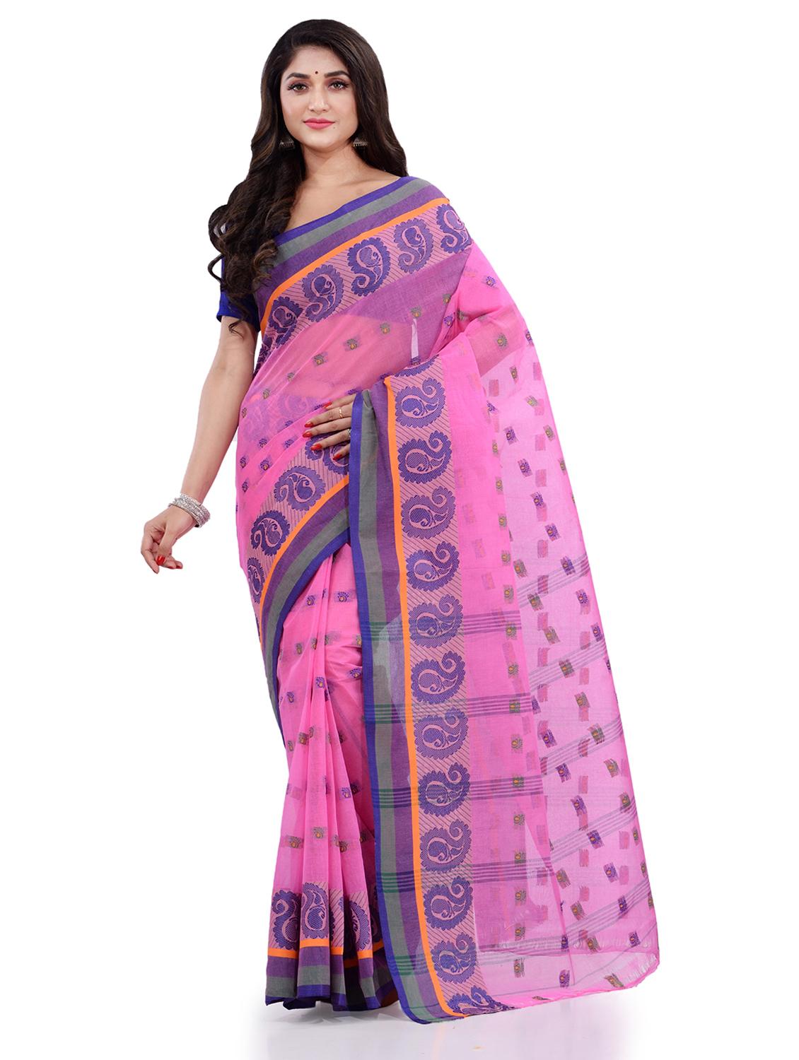 women's self design pink colored saree - 19994689 - Zoom Image - 0