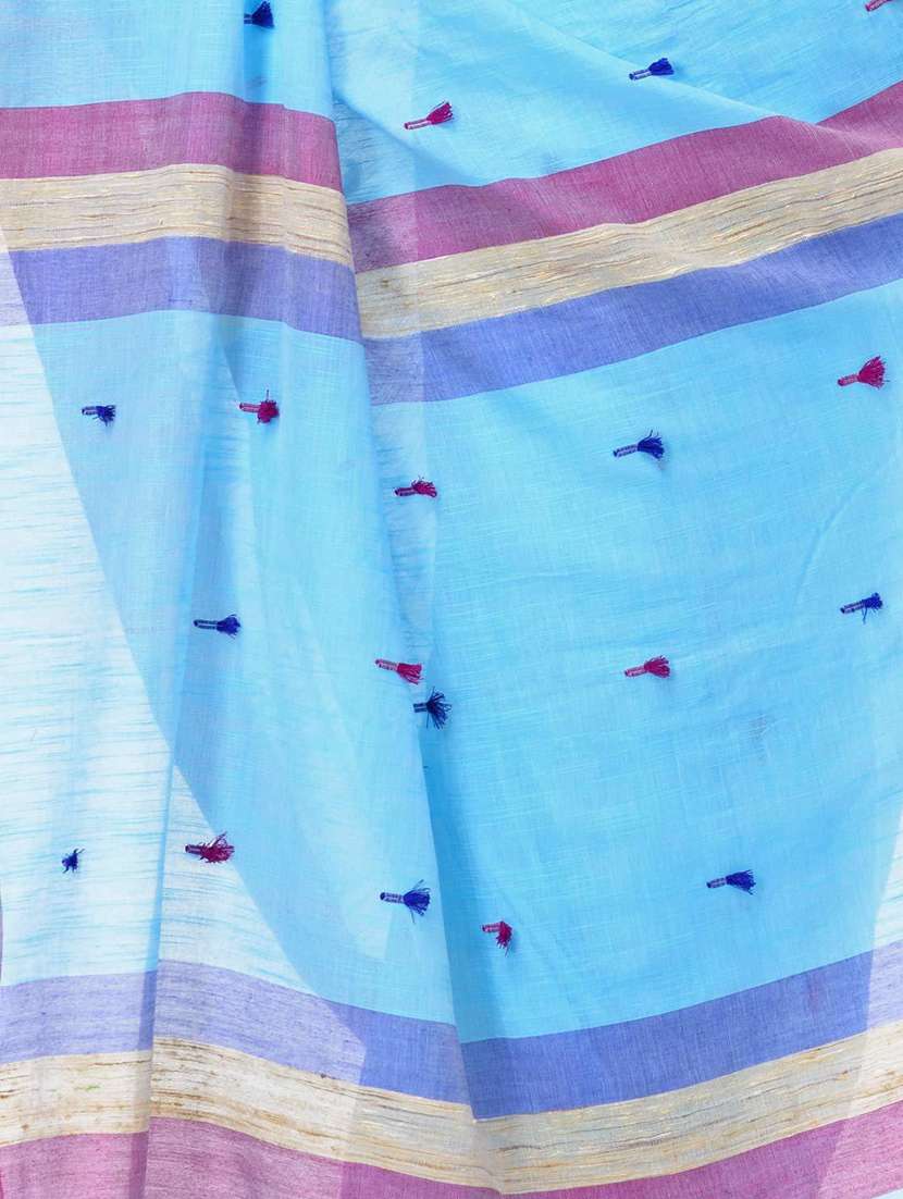 women's self design light blue colored saree with blouse - 19994774 -  Standard Image - 2