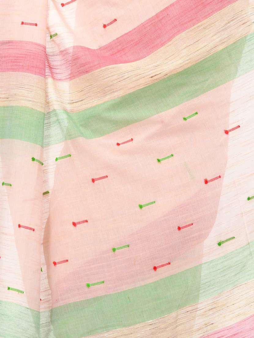 women's checks rosewater colored saree with blouse - 19994780 -  Standard Image - 2