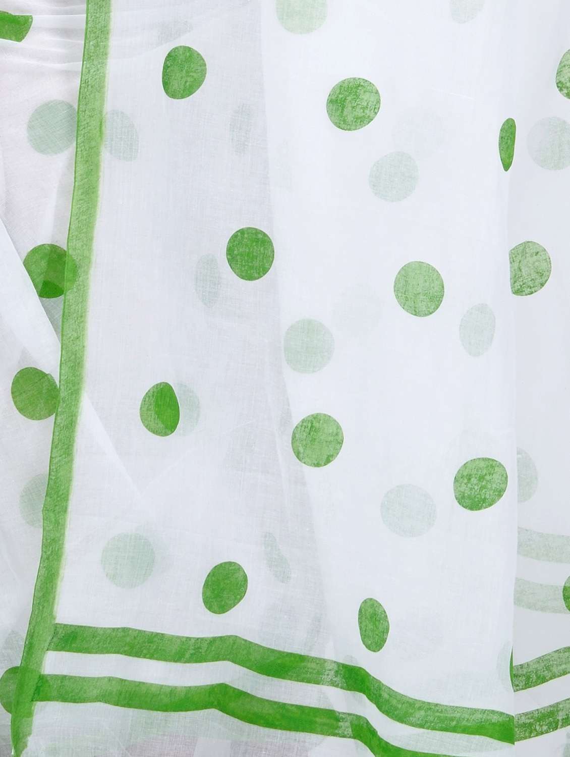women's polka dots white colored saree - 19994812 -  Standard Image - 2