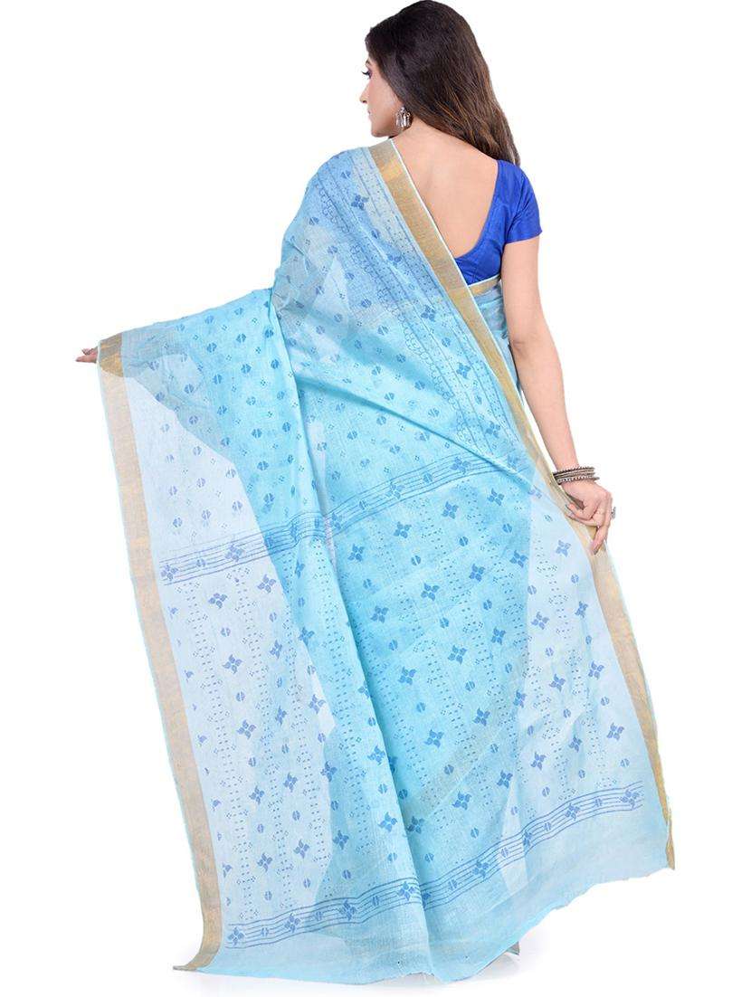 women's self design light blue colored saree - 19994823 -  Standard Image - 2