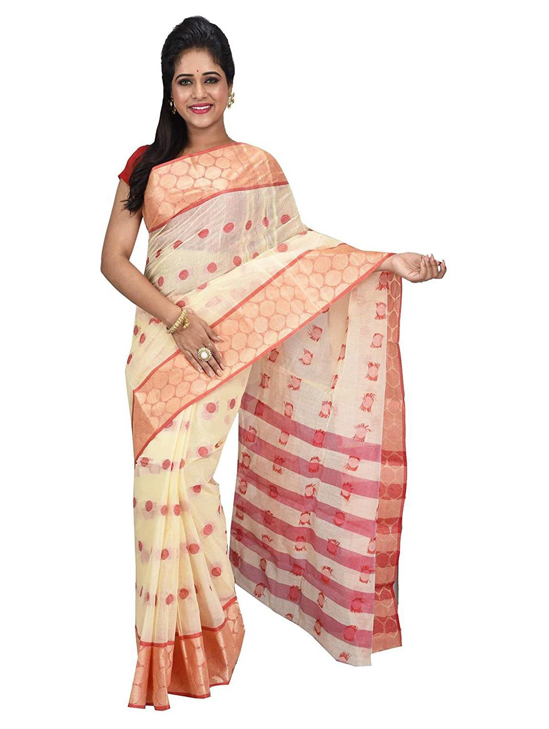 women's self design off white colored saree - 19994832 -  Zoom Image - 0