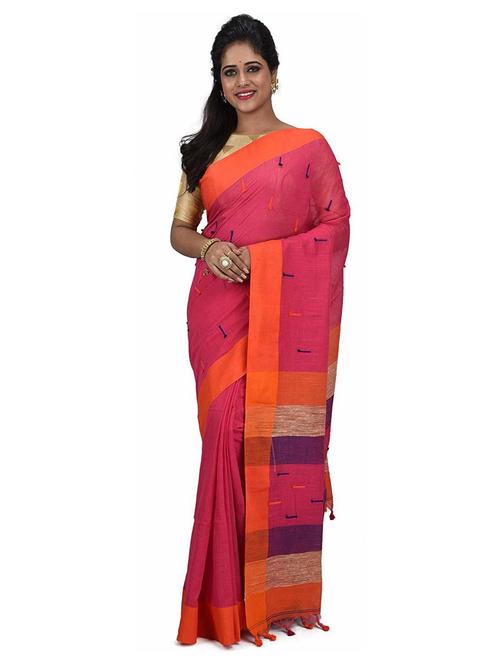 women self design handloom saree with blouse - 19994839 - Standard Image - 0