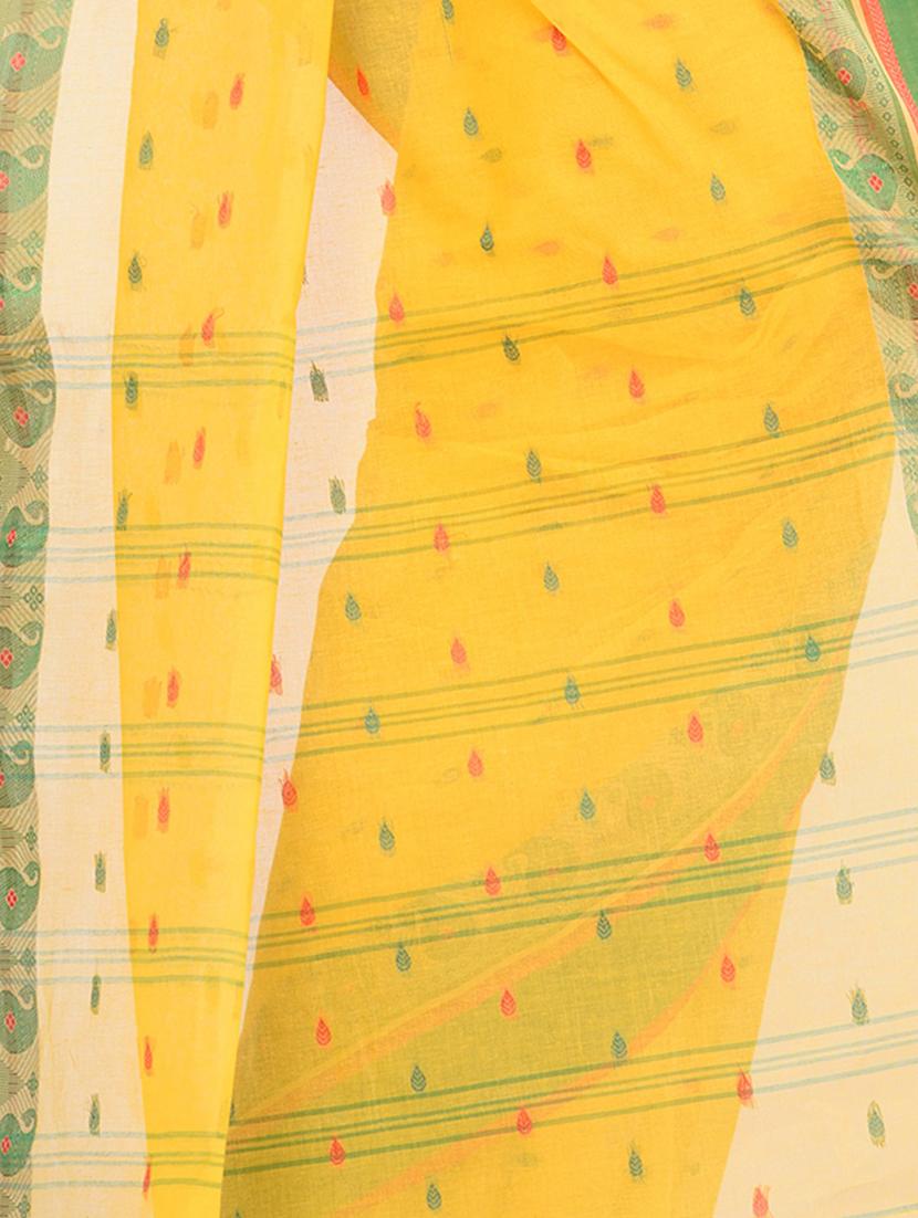 women's printed yellow colored saree - 19994884 - Standard Image - 2
