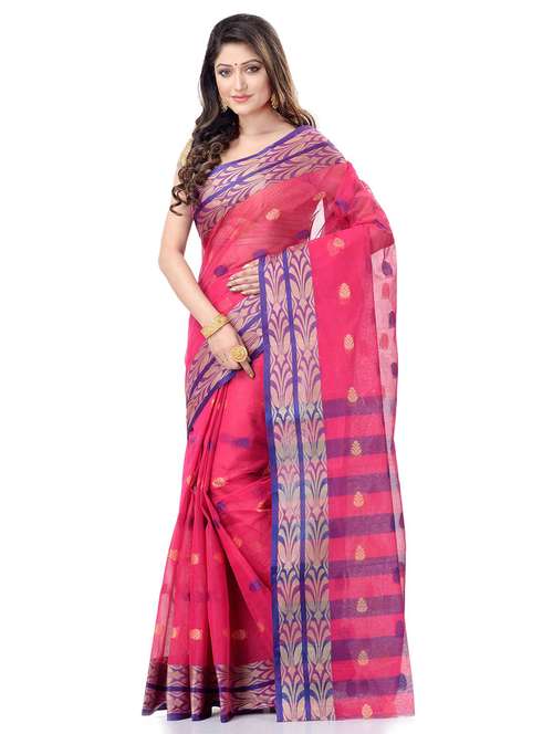 women's self design pink colored saree - 19994921 - Standard Image - 0