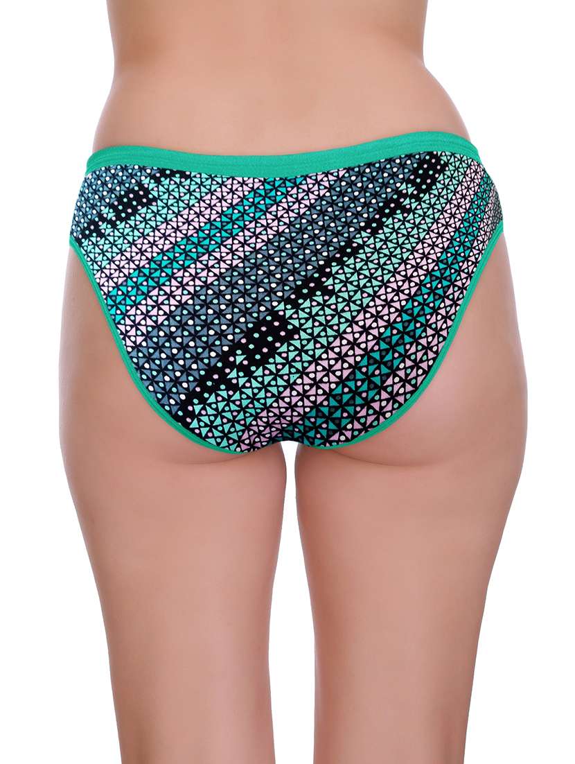 green cotton bikini panty - 19994951 -  Standard Image - 2